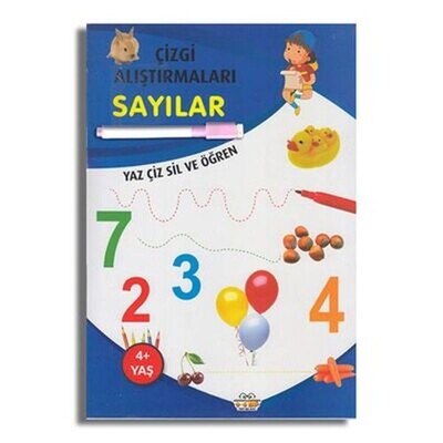 Çizgi Alıştırmaları Sayılar - 0-6 Yaş Yayınları