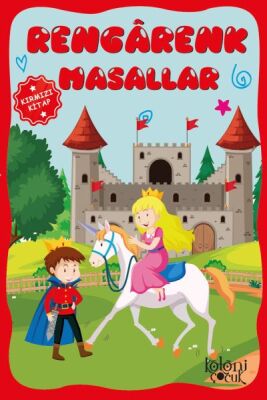 Çocuklar için Hayal ve Odak Geliştirici Rengarenk Masallar Kırmızı Kitap - 1