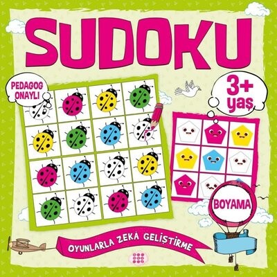 Çocuklar İçin Sudoku Boyama (3+ Yaş) - Dokuz Yayınları