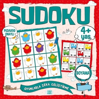 Çocuklar İçin Sudoku Boyama (4+ Yaş) - Dokuz Yayınları