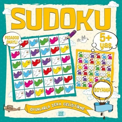 Çocuklar İçin Sudoku Boyama (5+ Yaş) - Dokuz Yayınları