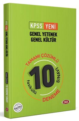 Data 2022 KPSS Genel Yetenek Genel Kültür Tamamı Çözümlü 10 Deneme Sınavı - 1