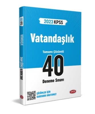 Data 2023 Kpss Vatandaşlık 40 Deneme Sınavı Karekod Çözümlü - 1