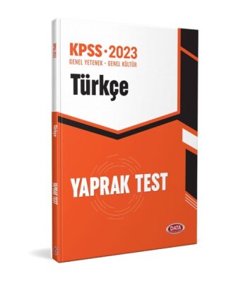 Data Kpss Türkçe Yaprak Test - Data Yayınları