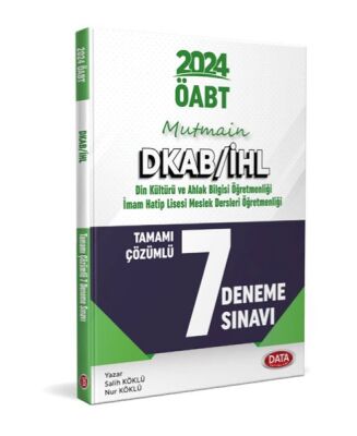 Data Öabt Mutmain Dkab/İhl Tamamı Çözümlü 7 Deneme Sınavı - 1