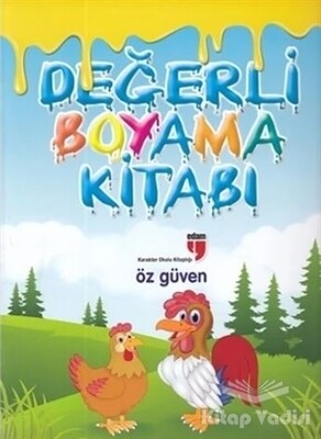 Değerli Boyama Kitabı - Özgüven - Edam Yayınları