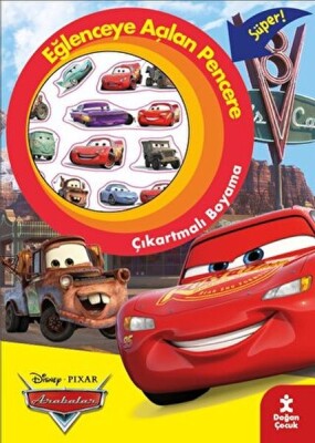 Disney Pixar Arabalar Eğlenceye Açılan Pencere Çıkartmalı Boyama Kitabı - Doğan Egmont