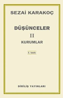 Düşünceler - 2 Kurumlar - 1