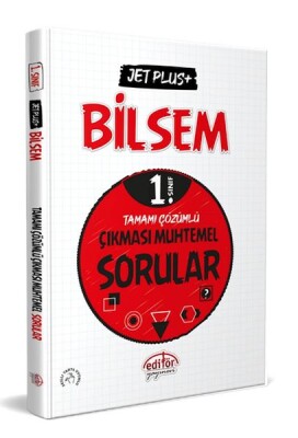 Editör 1. Sınıf Bilsem Jet Plus+ Tamamı Çözümlü Çıkması Muhtemel Sorular - Editör Yayınları