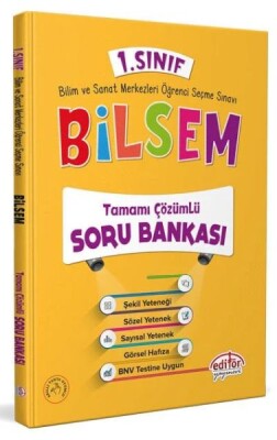 Editör 1. Sınıf Bilsem Tamamı Çözümlü Soru Bankası - Editör Yayınları