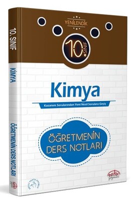 Editör 10. Sınıf Kimya Öğretmenin Ders Notları - Editör Yayınları