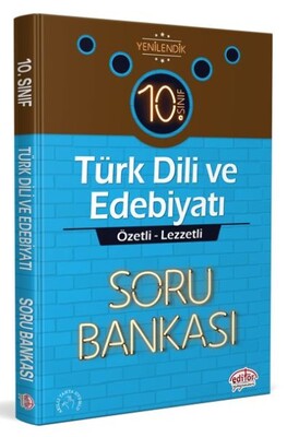 Editör 10. Sınıf Türk Dili ve Edebiyatı Özetli Lezzetli Soru Bankası - Editör Yayınları