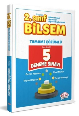 Editör 2. Sınıf Bilsem Çözümlü 5 Deneme Sınavı (Yeni) - Editör Yayınları