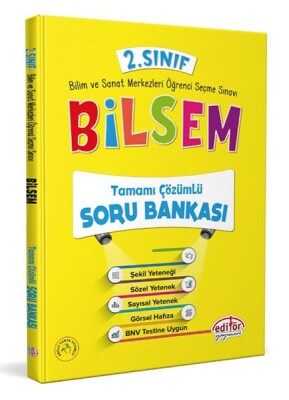 Editör 2. Sınıf Bilsem Çözümlü Soru Bankası - Editör Yayınları