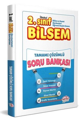 Editör 2. Sınıf Bilsem Çözümlü Soru Bankası (Yeni) - Editör Yayınları