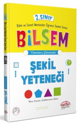 Editör 2. Sınıf Bilsem Hazırlık Şekil Yeteneği Tamamı Çözümlü - Editör Yayınları