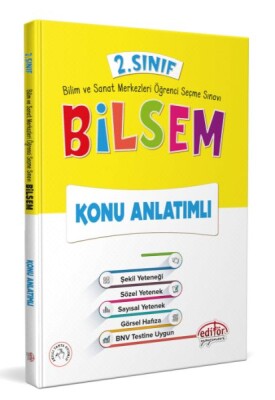 Editör 2. Sınıf Bilsem Konu Anlatım - Editör Yayınları