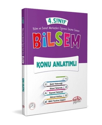 Editör 4. Sınıf Bilsem Konu Anlatım - Editör Yayınları