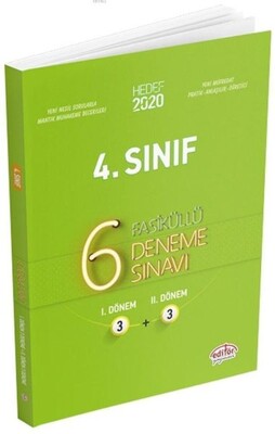 Editör 4. Sınıf Fasiküllü 6 Deneme Sınavı - Editör Yayınları