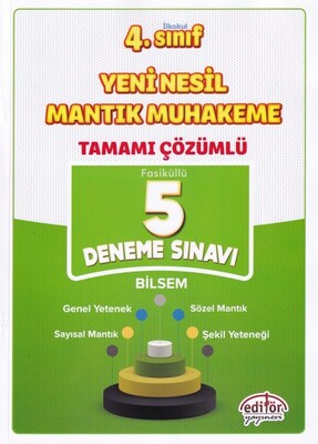 Editör 4. Sınıf Tamamı Çözümlü 5 Deneme - Editör Yayınları