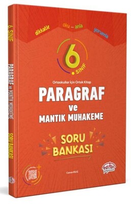 Editör 6. Sınıf Paragraf ve Mantık Muhakeme Soru Bankası - Editör Yayınları