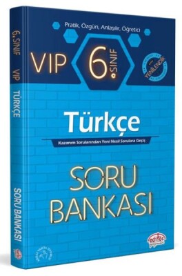 Editör 6. Sınıf VIP Türkçe Soru Bankası (YENİ) - Editör Yayınları