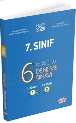 Editör 7. Sınıf Fasiküllü 6 Deneme Sınavı - Editör Yayınları