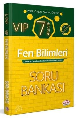 Editör 7. Sınıf VIP Fen Bilimleri Soru Bankası - Editör Yayınları