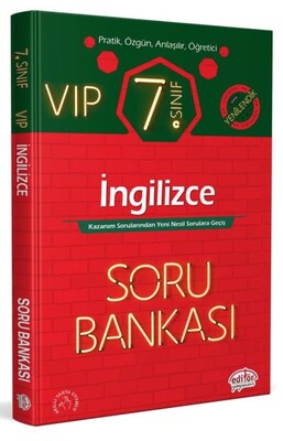 Editör 7. Sınıf VIP İngilizce Soru Bankası - Editör Yayınları