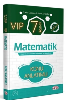 Editör - 7.Sınıf VIP Matematik Konu Anlatımlı - Editör Yayınları