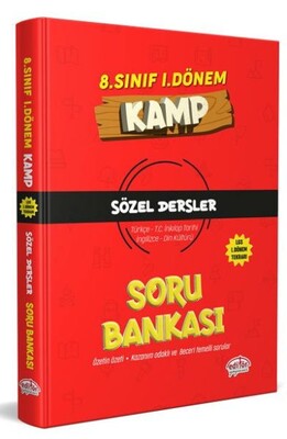 Editör 8. Sınıf 1. Dönem Kamp Sözel Soru Bankası - Editör Yayınları