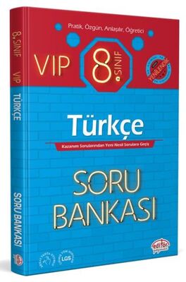 Editör 8. Sınıf VIP Türkçe Soru Bankası - 1