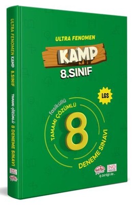 Editör 8.Sınıf Kamp Fenomen LGS Tamamı Çözümlü 8 Deneme Sınavı - Editör Yayınları