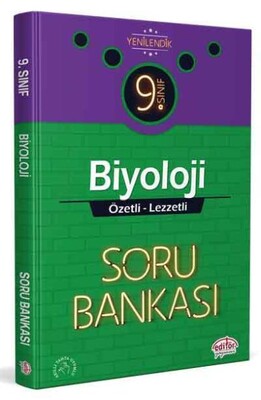 Editör 9. Sınıf Biyoloji Özel Lezzetli Soru Bankası (YENİ) - Editör Yayınları