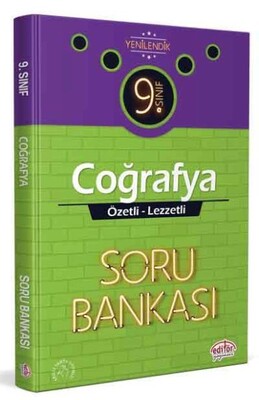 Editör 9. Sınıf Coğrafya Özel Lezzetli Soru Bankası (YENİ) - Editör Yayınları