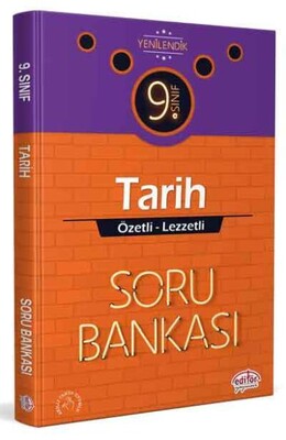 Editör 9. Sınıf Tarih Özetli Lezzetli Soru Bankası - Editör Yayınları