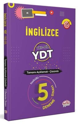 Editör İngilizce YDT YKS-DİL Tamamı Çözümlü 5 Fasikül Deneme - Editör Yayınları