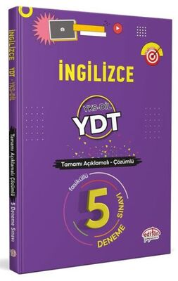 Editör İngilizce YDT YKS-DİL Tamamı Çözümlü 5 Fasikül Deneme - 1