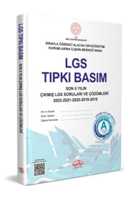 Editör LGS Tıpkı Basım Çıkmış Sorular ve Çözümleri - Editör Yayınları