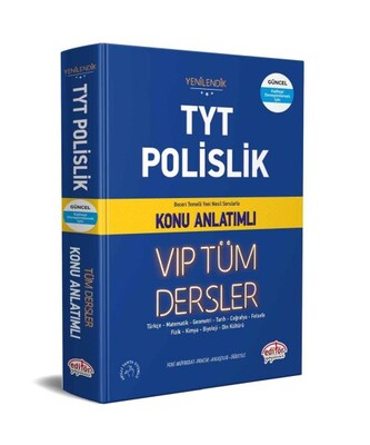 Editör TYT Polislik VIP Tüm Dersler Konu Anlatımlı - Editör Yayınları