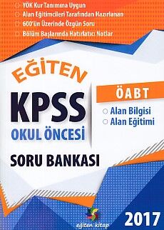 Eğiten Kitap 2017 KPSS Okul Öncesi Soru Bankası - 1