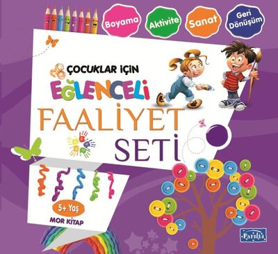 Eğlenceli Faaliyet Seti - Mor Kitap - 5+ Yaş - 1