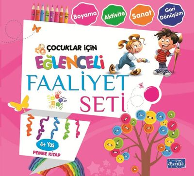 Eğlenceli Faaliyet Seti - Pembe Kitap - 4+ Yaş - 1