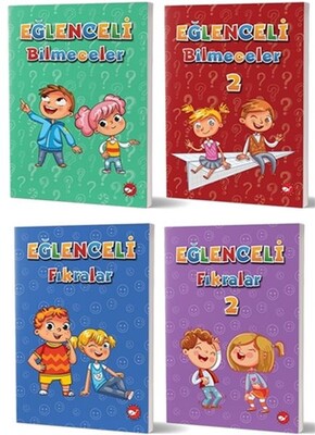 Eğlenceli Fıkralar ve Bilmeceler Seti (4 Kitap Takım) - Beyaz Balina Yayınları