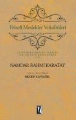 Felsefi Meslekler Vokabüleri - İz Yayıncılık