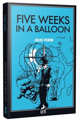 Five Weeks in a Balloon - Ren Kitap