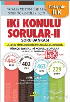 İki Konulu Sorular - 2 Soru Bankası - Ensar Neşriyat