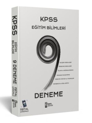 İsem 2023 Kpss Eğitim Bilimleri 9 Deneme Dijital Çözümlü - İsem Yayıncılık