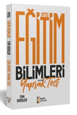 İsem Yayıncılık 2023 KPSS Eğitim Bilimleri Tüm Dersler Çek Kopart Yaprak Testi - 1