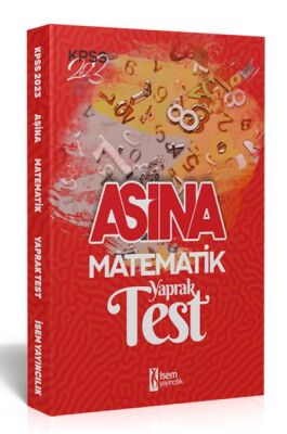 İsem Yayıncılık 2023 KPSS Lisans Aşina Matematik Çek Kopar Yaprak Test - 1